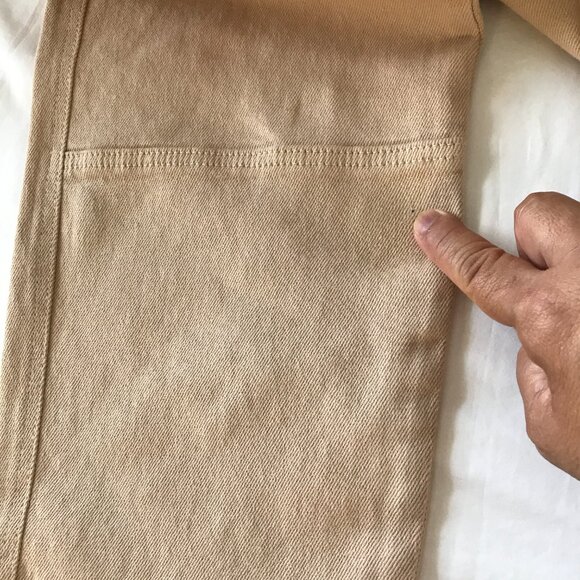 Wilfred Free Modern Cargo Utility Pants Women 2 Beige High Rise Stretch Preppy - Picture 13 of 16